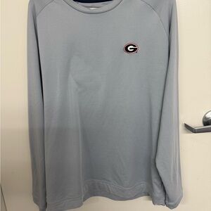 Peter Millar Steel Blue Long Sleeve Men's Tee